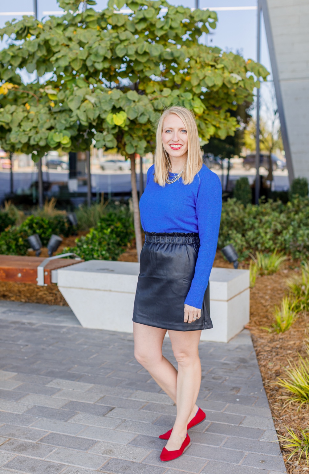Leigh Peek standing outdoors
